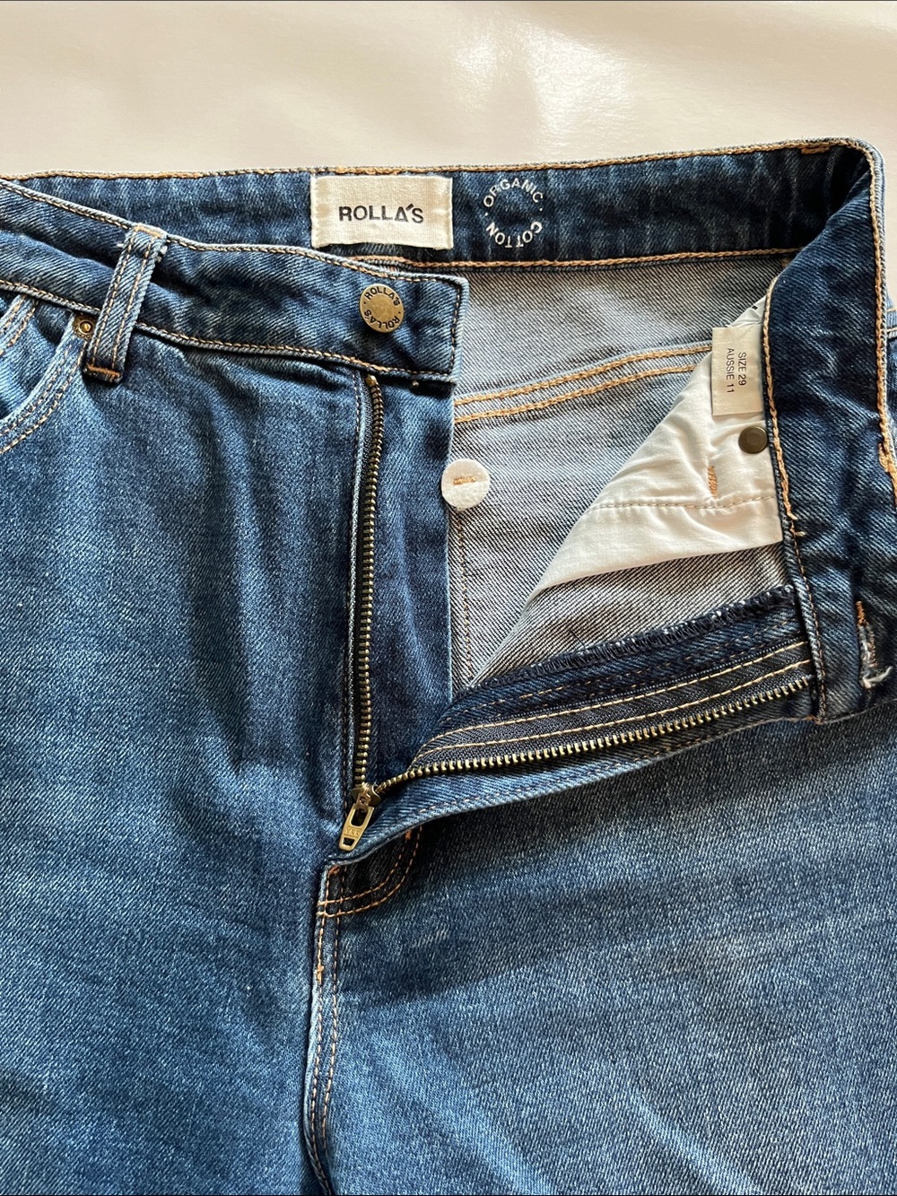 Rolla’s Denim Dusters Bootcut Crop High Rise Size 29 - Picture 16 of 16